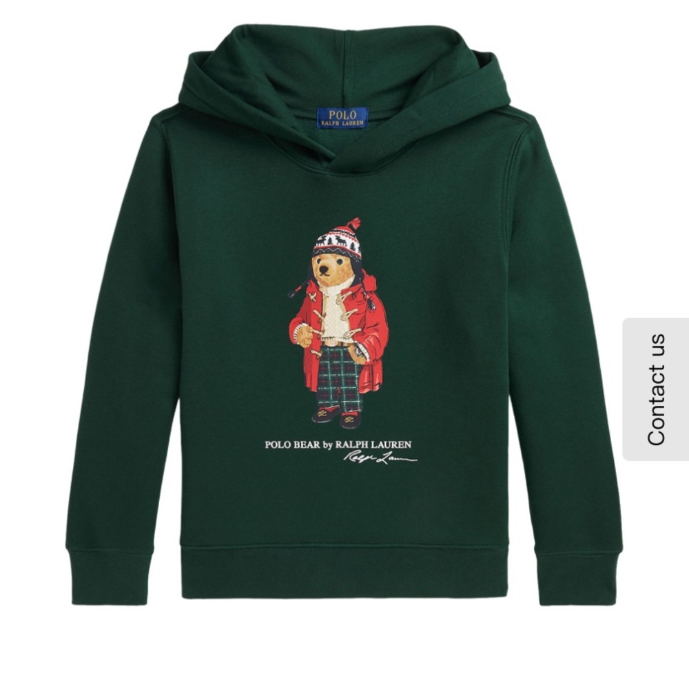Polo by Ralph Lauren Kids Forest Hoodie with Bear Design